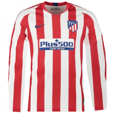 Fotballdrakt Atlético Madrid Hjemmetrøye 2019-2020 Langermet